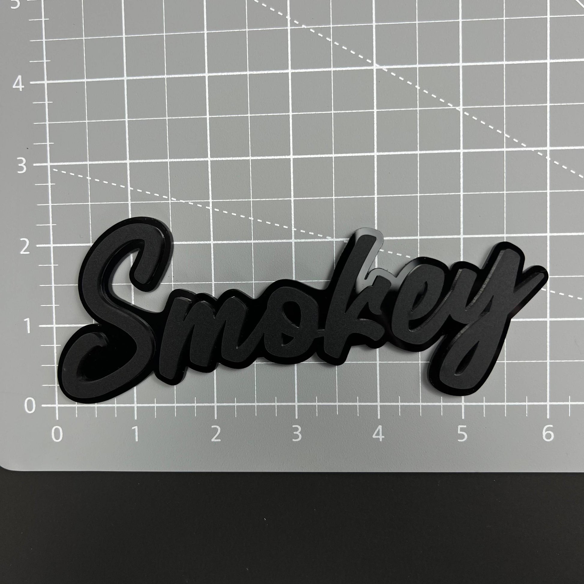 Smokey 3D Acrylic Badge - Car Truck Emblem Fender Tailgate Trunk Sticker