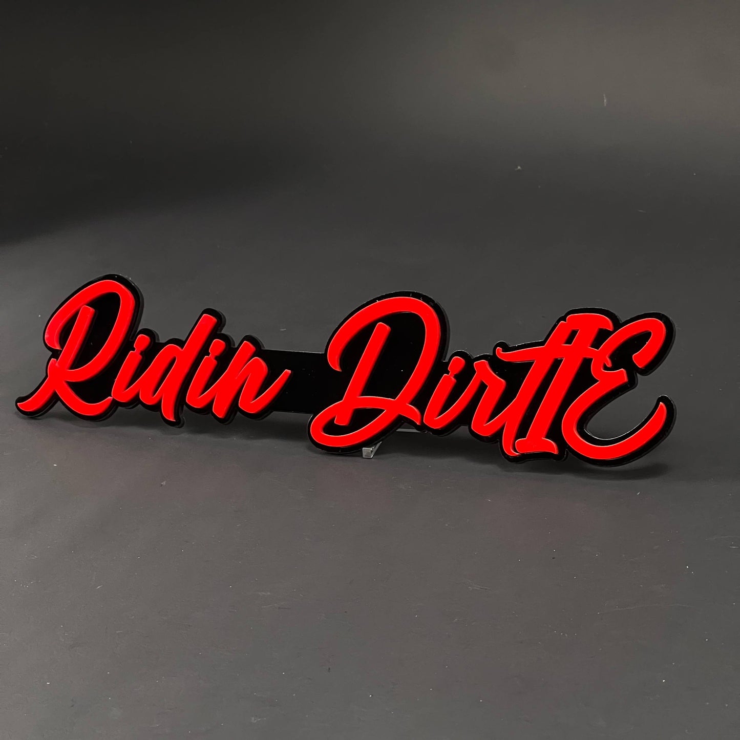 1PC Ridin DirtIE 3D Acrylic Badge - Car Truck Emblem Fender Sticker