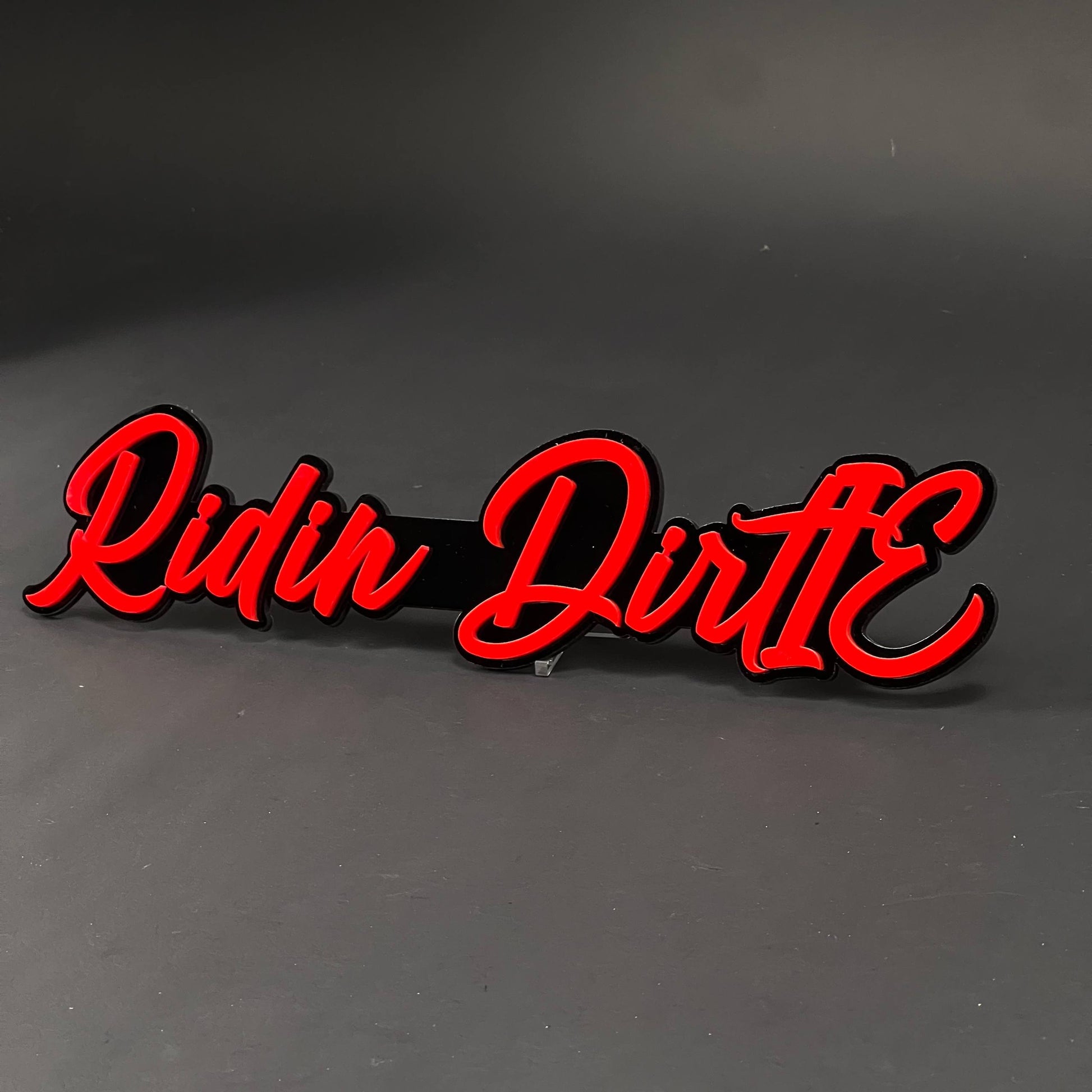 1PC Ridin DirtIE 3D Acrylic Badge - Car Truck Emblem Fender Sticker