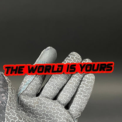 1PC THE WORLD IS YOURS 3D Acrylic Badge - Car Truck Emblem Fender Sticker