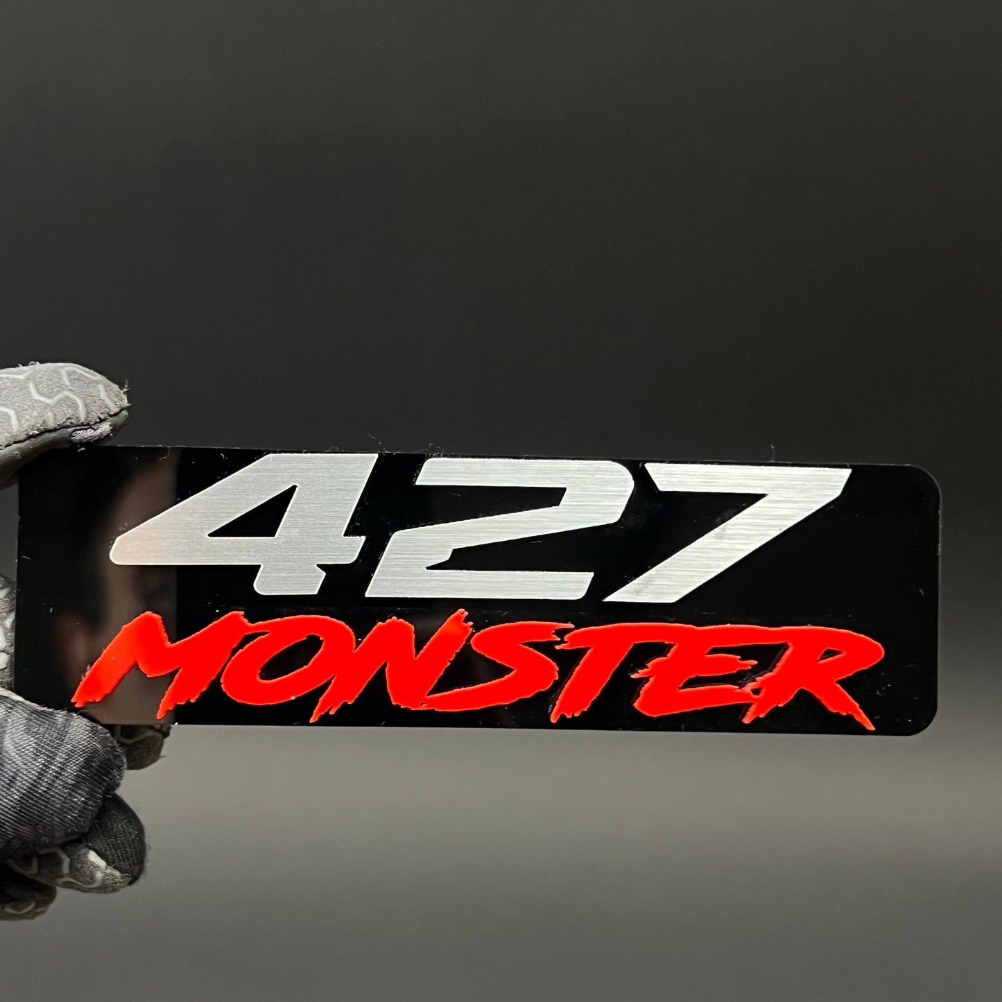 1PC 427 MONSTER 3D Acrylic Badge - Car Truck Emblem Fender Sticker