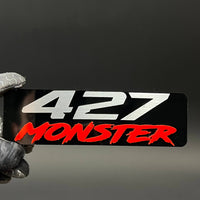 1PC 427 MONSTER 3D Acrylic Badge - Car Truck Emblem Fender Sticker
