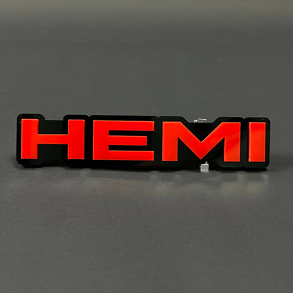 1PC HEMI 3D Acrylic Badge - Car Truck Emblem Fender Tailgate Trunk Sticker