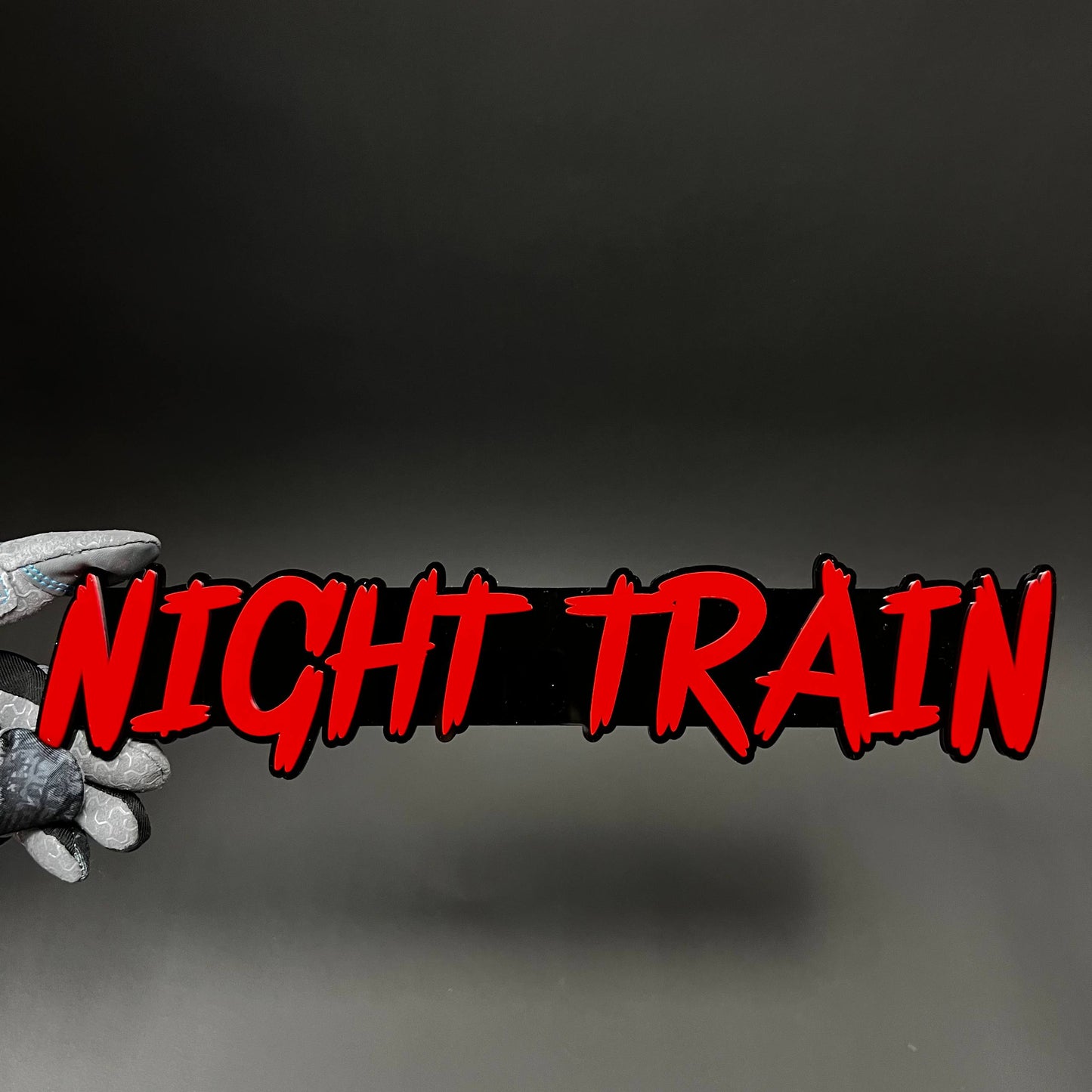 1PC NIGHT TRAIN 3D Acrylic Badge - Car Truck Emblem Fender Sticker