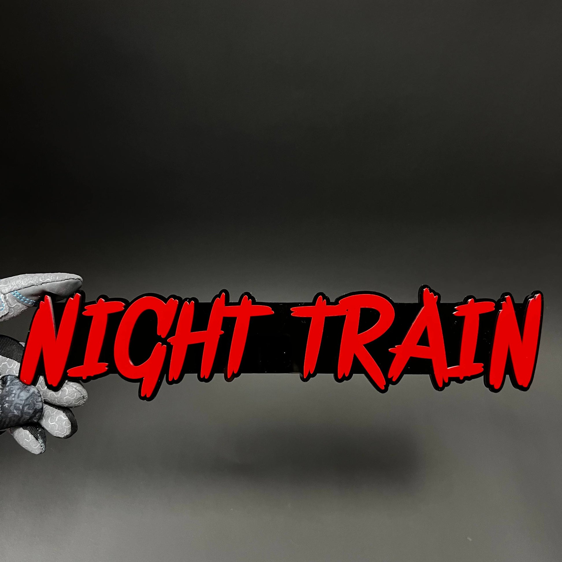 1PC NIGHT TRAIN 3D Acrylic Badge - Car Truck Emblem Fender Sticker