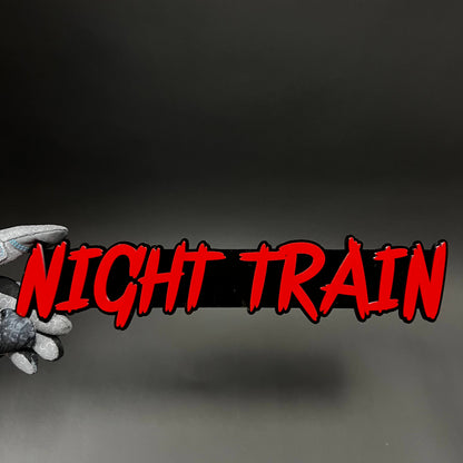 1PC NIGHT TRAIN 3D Acrylic Badge - Car Truck Emblem Fender Sticker