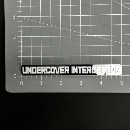 1PC UNDERCOVER INTERCEPTOR 3D Acrylic Badge - Car Truck Emblem Fender Sticker
