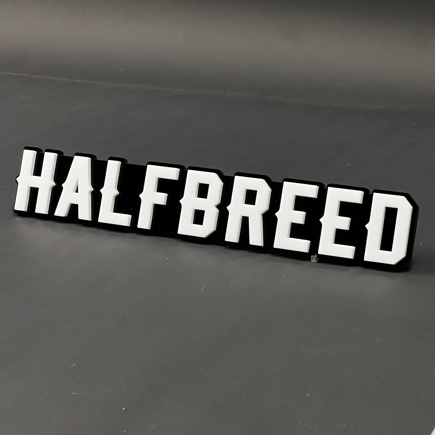 1PC HALFBREED 3D Acrylic Badge - Car Truck Emblem Fender Tailgate Trunk Sticker