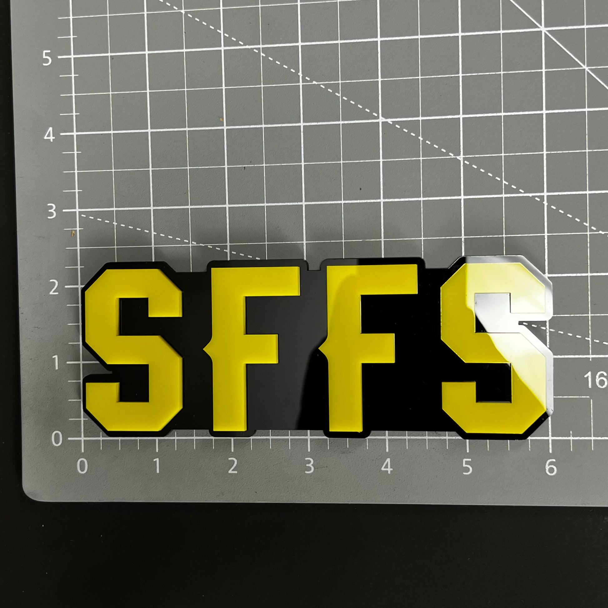 1PC SFFS 3D Acrylic Badge - Car Truck Emblem Fender Tailgate Trunk Sticker