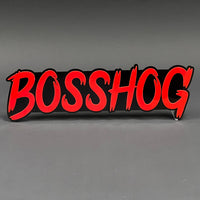1PC BOSSHOG 3D Acrylic Badge - Car Truck Emblem Fender Tailgate Trunk Sticker