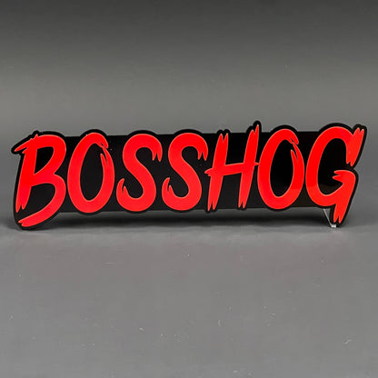 1PC BOSSHOG 3D Acrylic Badge - Car Truck Emblem Fender Tailgate Trunk Sticker