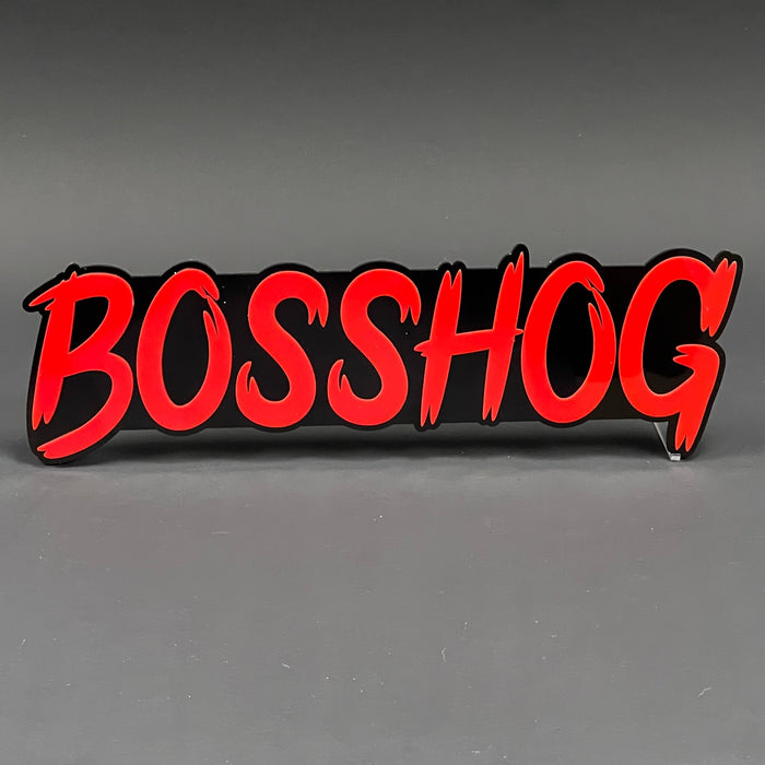 1PC BOSSHOG 3D Acrylic Badge - Car Truck Emblem Fender Tailgate Trunk Sticker