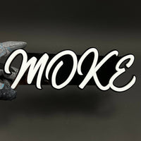1PC MOKE 3D Acrylic Badge - Car Truck Emblem Fender Tailgate Trunk Sticker