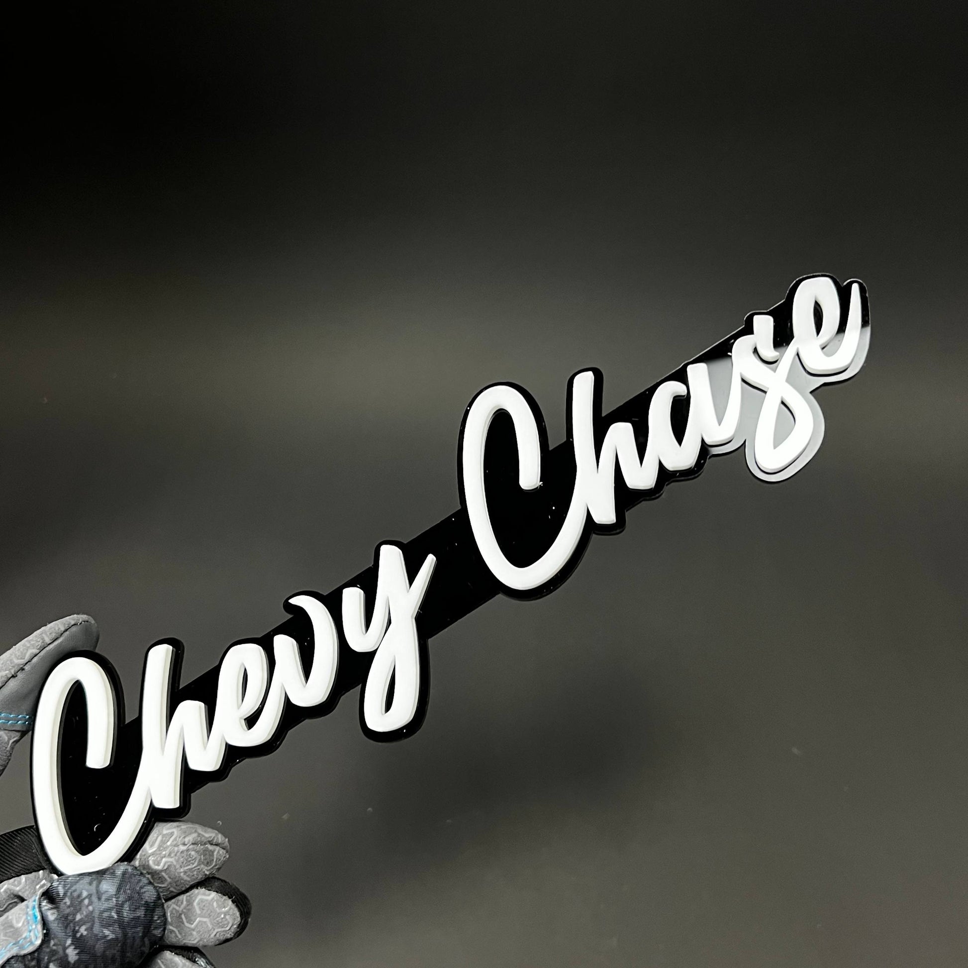 1PC Chevy Chase 3D Acrylic Badge - Car Truck Emblem Fender Sticker