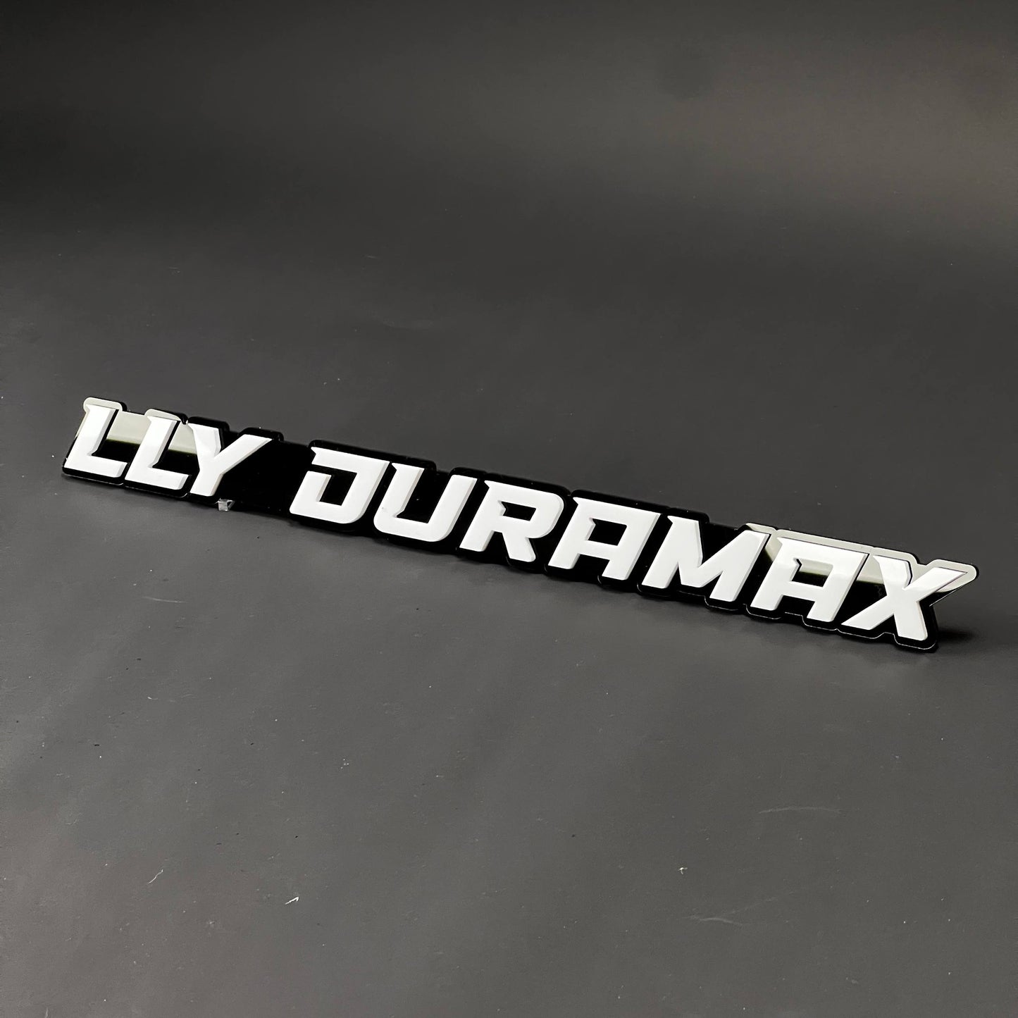 1PC LLY DURAMAX 3D Acrylic Badge - Car Truck Emblem Fender Sticker
