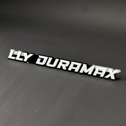 1PC LLY DURAMAX 3D Acrylic Badge - Car Truck Emblem Fender Sticker