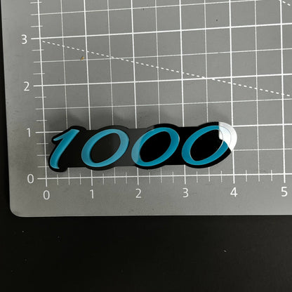 1PC 1000 3D Acrylic Badge - Car Truck Emblem Fender Tailgate Trunk Sticker