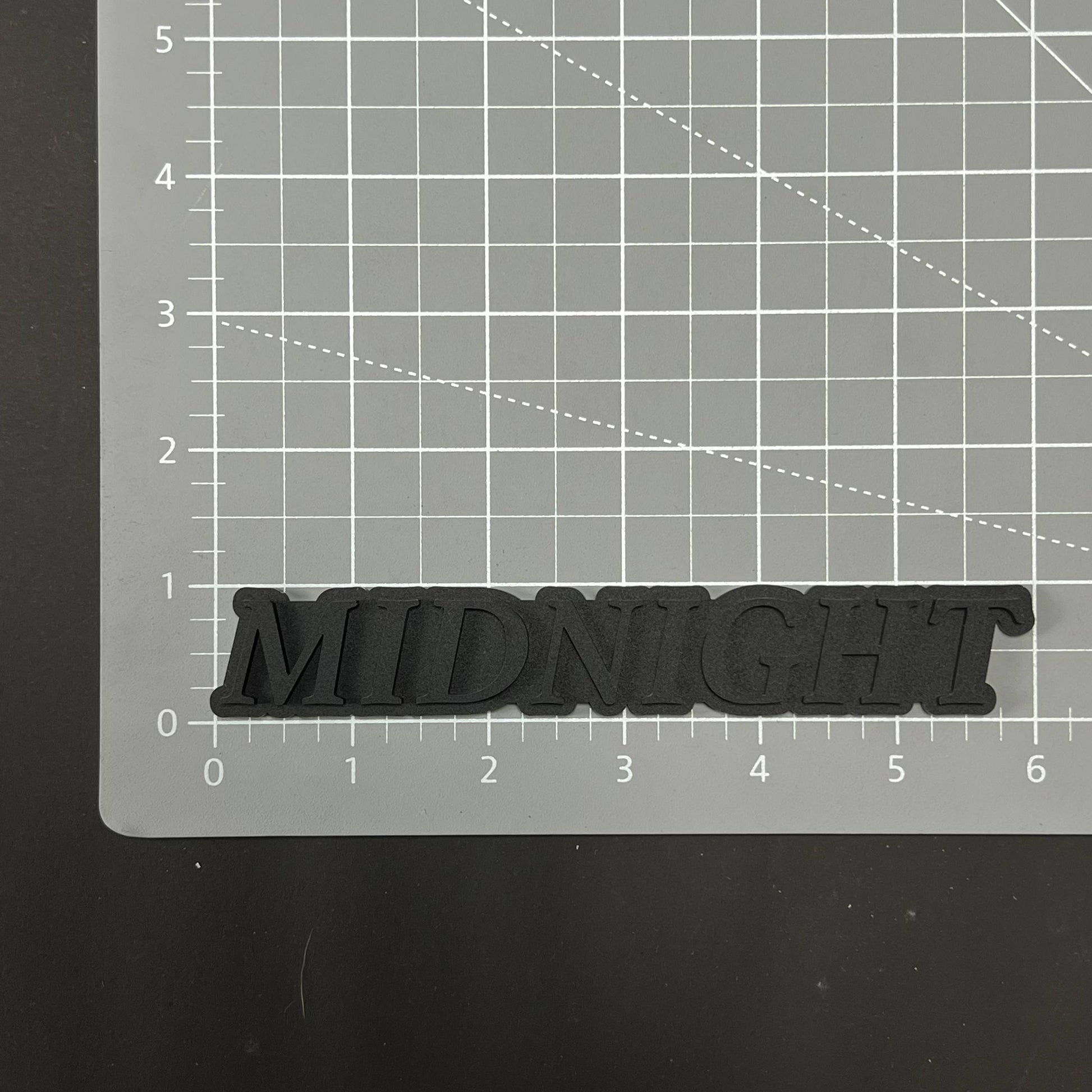 1PC MIDNIGHT 3D Acrylic Badge - Car Truck Emblem Fender Tailgate Trunk Sticker