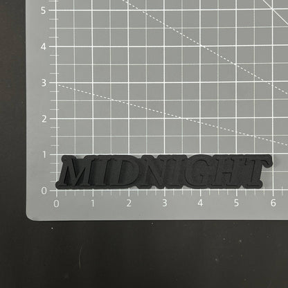 1PC MIDNIGHT 3D Acrylic Badge - Car Truck Emblem Fender Tailgate Trunk Sticker
