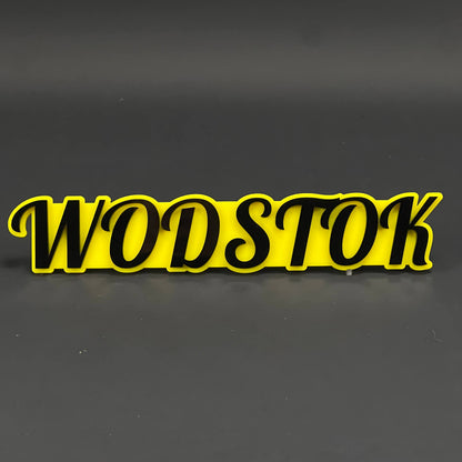 1PC WODSTOK 3D Acrylic Badge - Car Truck Emblem Fender Tailgate Trunk Sticker