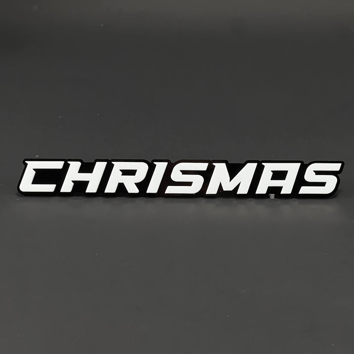 1PC CHRISMAS 3D Acrylic Badge - Car Truck Emblem Fender Tailgate Trunk Sticker