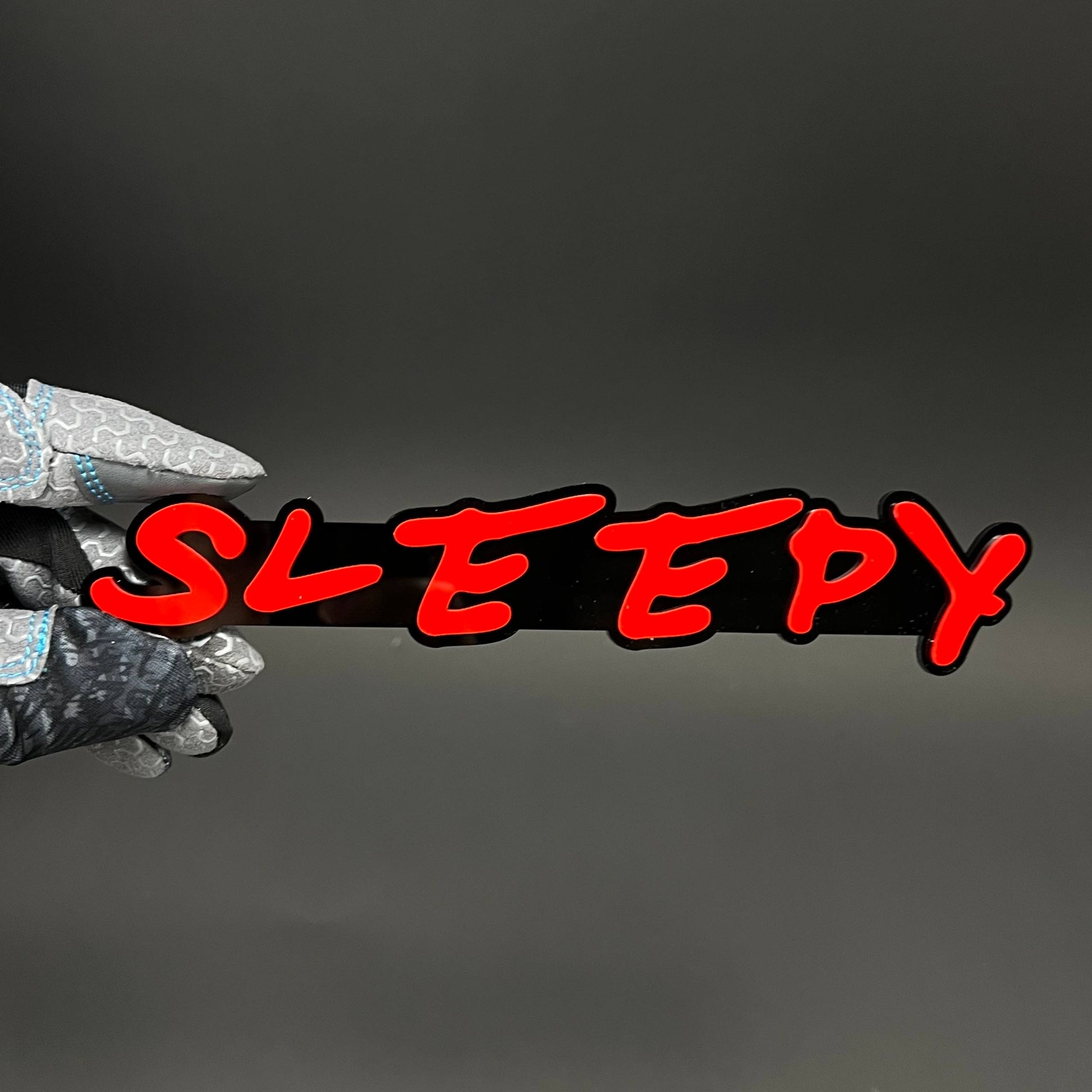 1PC SLEEPY 3D Acrylic Badge - Car Truck Emblem Fender Tailgate Trunk Sticker