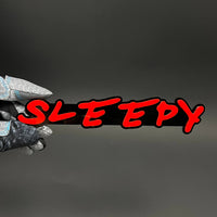 1PC SLEEPY 3D Acrylic Badge - Car Truck Emblem Fender Tailgate Trunk Sticker