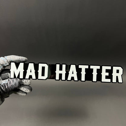 1PC MAD HATTER 3D Acrylic Badge - Car Truck Emblem Fender Tailgate Trunk Sticker