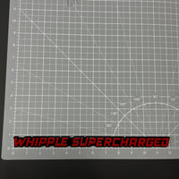 1PC WHIPPLE SUPERCHARGED 3D Acrylic Badge - Car Truck Emblem Fender Sticker