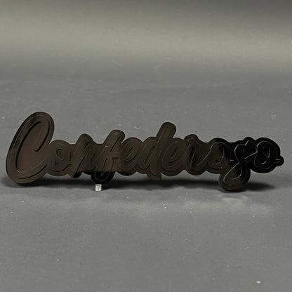 1PC Confederoga 3D Acrylic Badge - Car Truck Emblem Fender Sticker