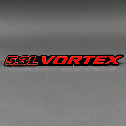 1PC 5.3L VORTEX 3D Acrylic Badge - Car Truck Emblem Fender Tailgate Trunk Sticker