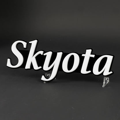 1PC Skyota 3D Acrylic Badge - Car Truck Emblem Fender Tailgate Trunk Sticker