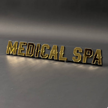 1PC MEDICAL SPA 3D Acrylic Badge - Car Truck Emblem Fender Sticker