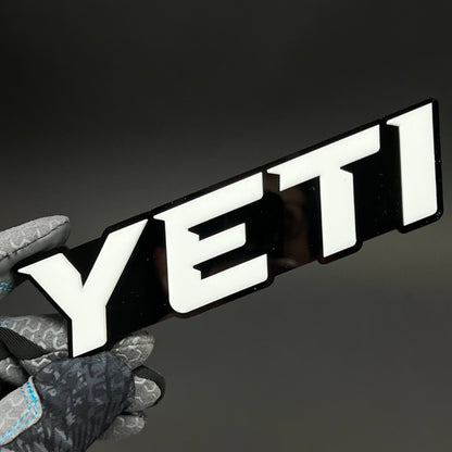 1PC YETI 3D Acrylic Badge - Car Truck Emblem Fender Tailgate Trunk Sticker