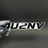 1PC 4U2NV 3D Acrylic Badge - Car Truck Emblem Fender Tailgate Trunk Sticker