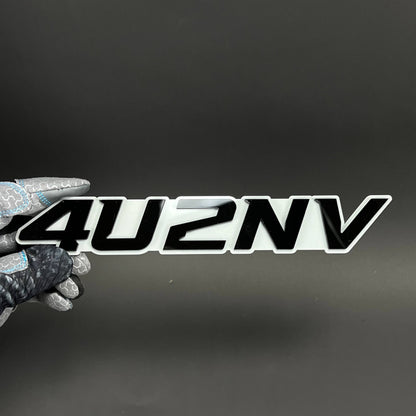 1PC 4U2NV 3D Acrylic Badge - Car Truck Emblem Fender Tailgate Trunk Sticker