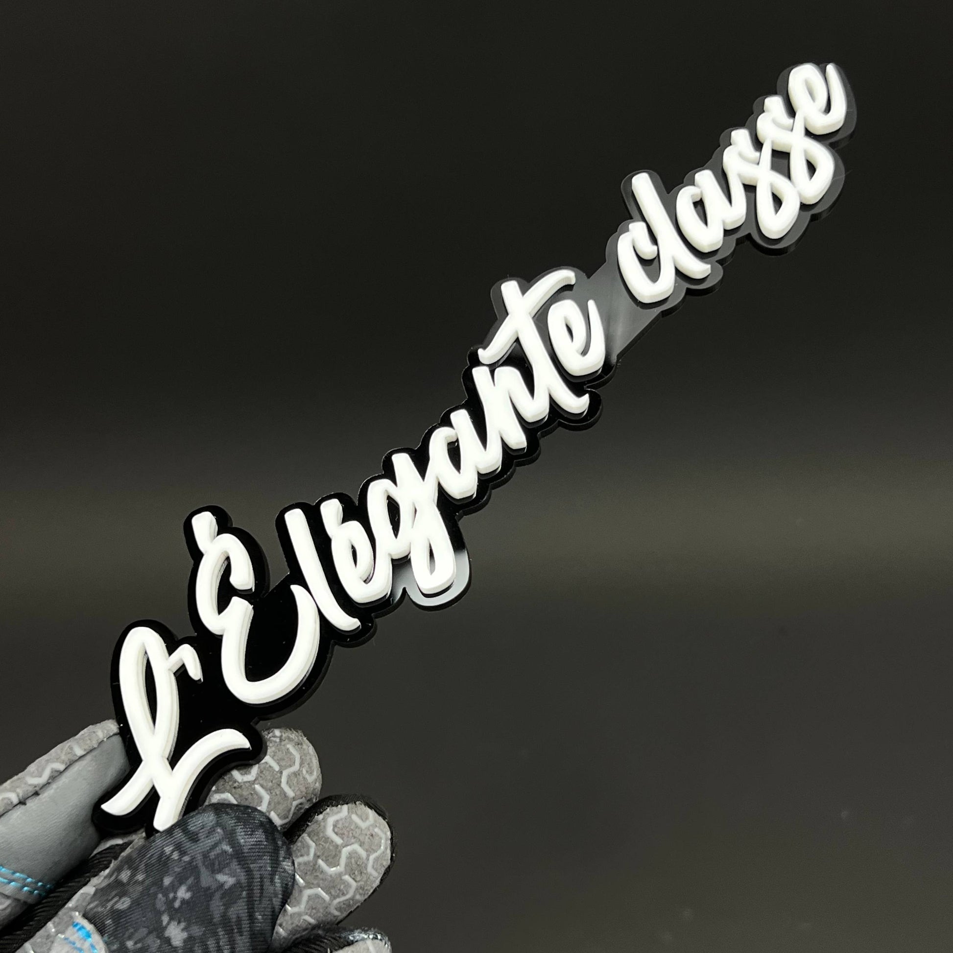 1PC L'Elegante classe 3D Acrylic Badge - Car Truck Emblem Fender Sticker
