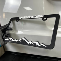 1PC I'D RATHER BE SKIING 3D Acrylic Badge - Car Truck Emblem Fender Sticker