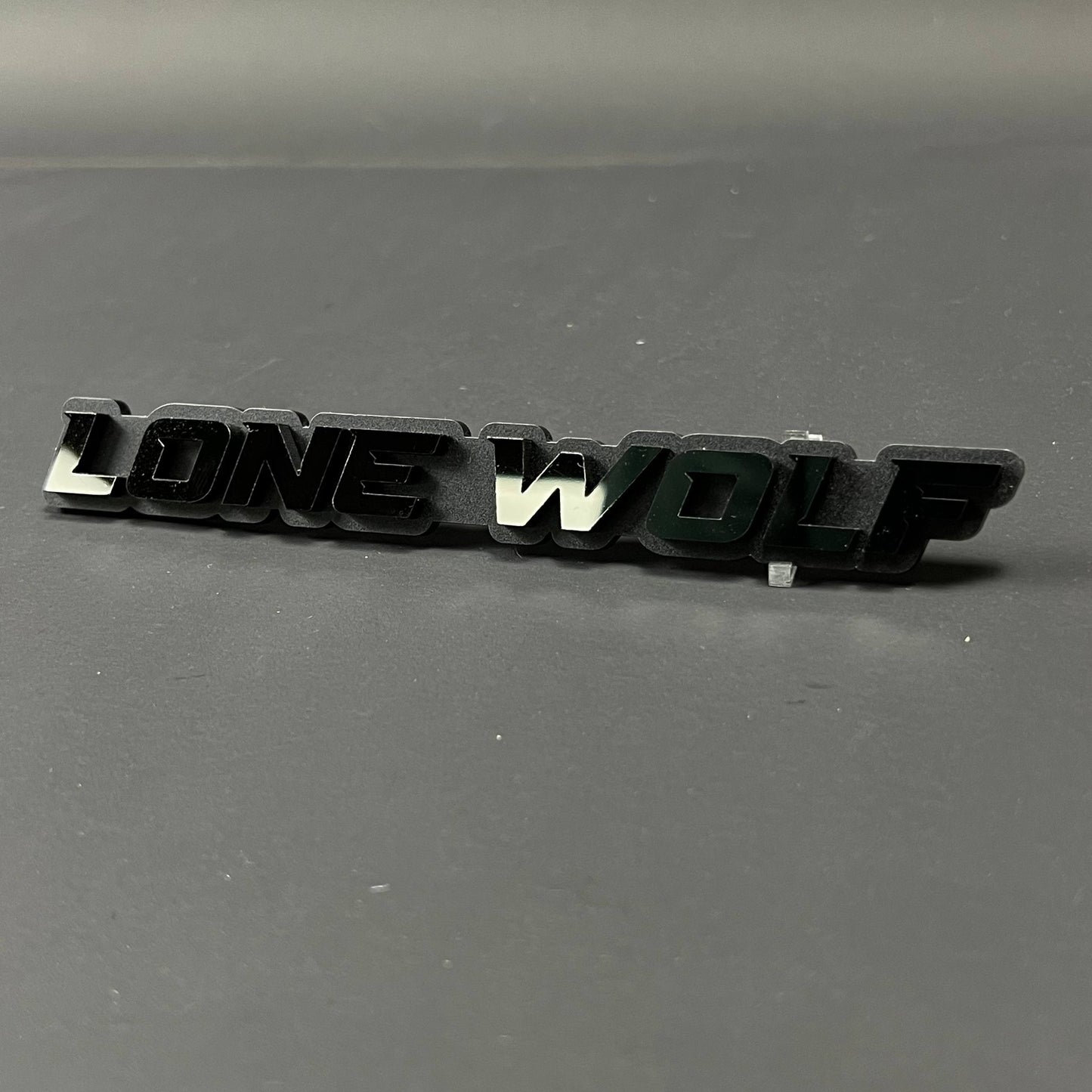 1PC LONE WOLF 3D Acrylic Badge - Car Truck Emblem Fender Tailgate Trunk Sticker