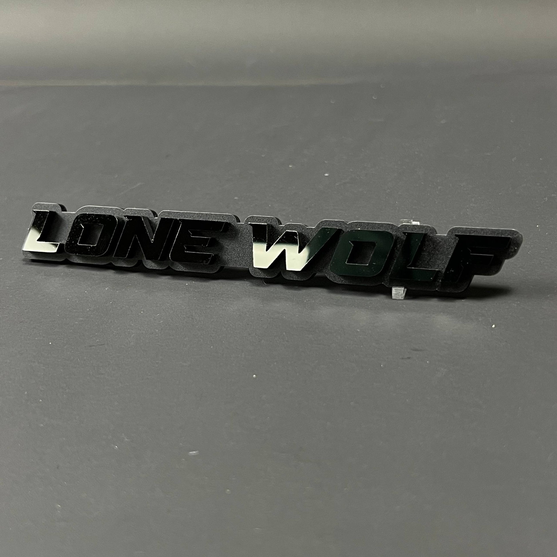 1PC LONE WOLF 3D Acrylic Badge - Car Truck Emblem Fender Tailgate Trunk Sticker