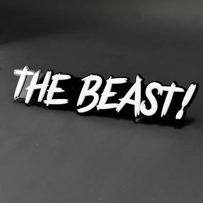 1PC THE BEAST! 3D Acrylic Badge - Car Truck Emblem Fender Tailgate Trunk Sticker