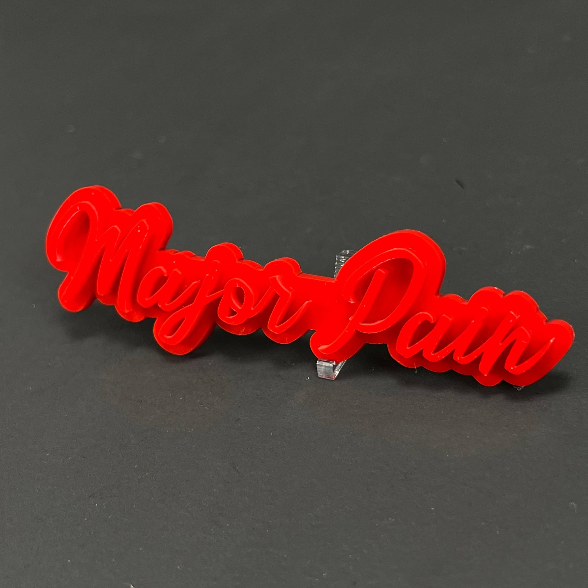 1PC Major Pain 3D Acrylic Badge - Car Truck Emblem Fender Tailgate Trunk Sticker
