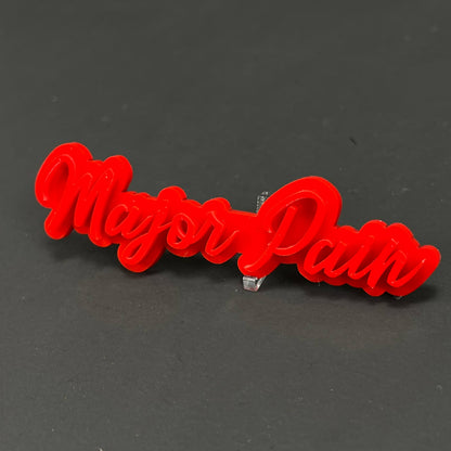 1PC Major Pain 3D Acrylic Badge - Car Truck Emblem Fender Tailgate Trunk Sticker