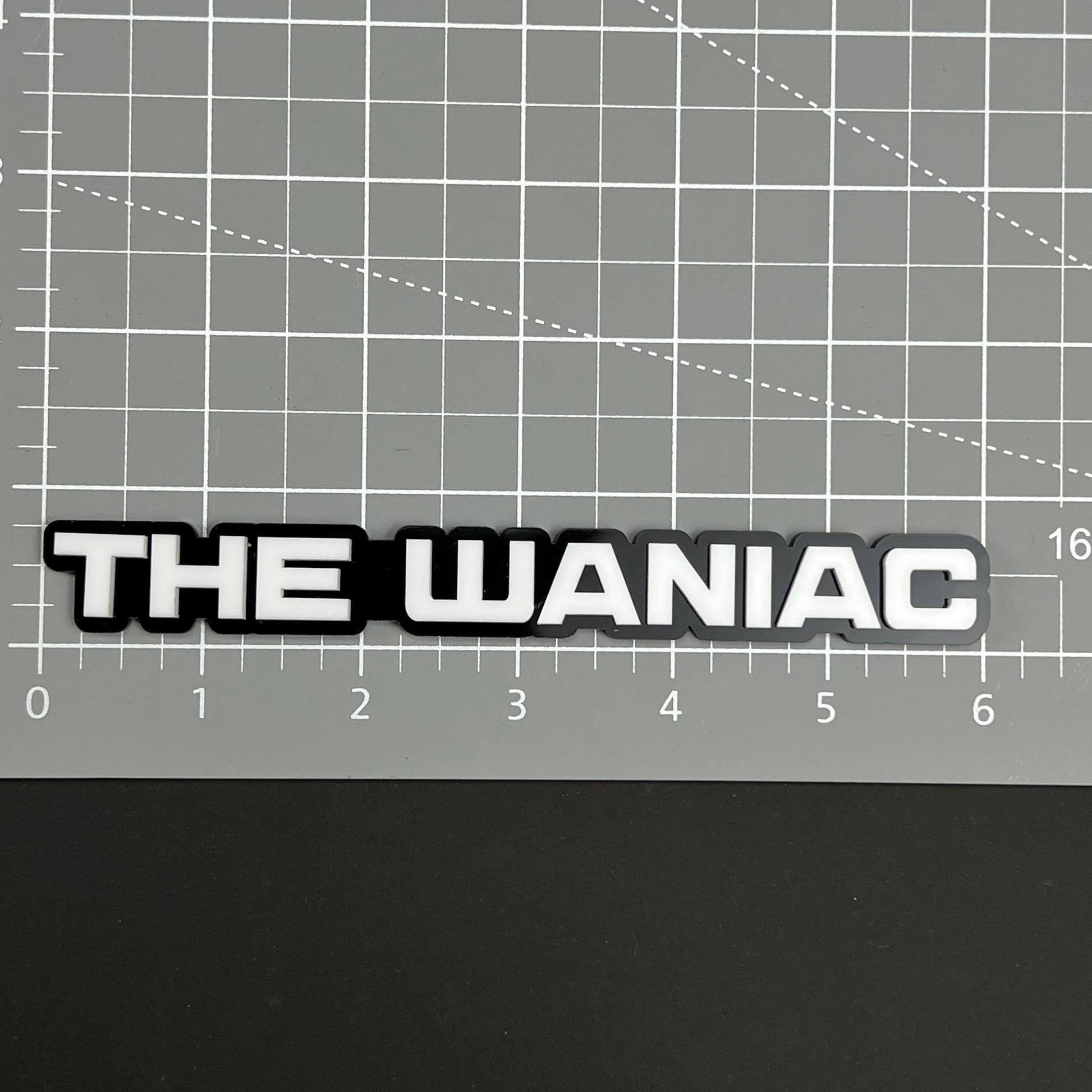 1PC THE WANIAC 3D Acrylic Badge - Car Truck Emblem Fender Tailgate Trunk Sticker