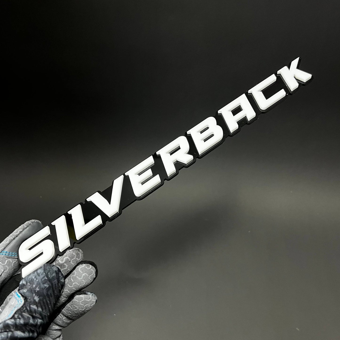 1PC SILVERBACK 3D Acrylic Badge - Car Truck Emblem Fender Tailgate Trunk Sticker