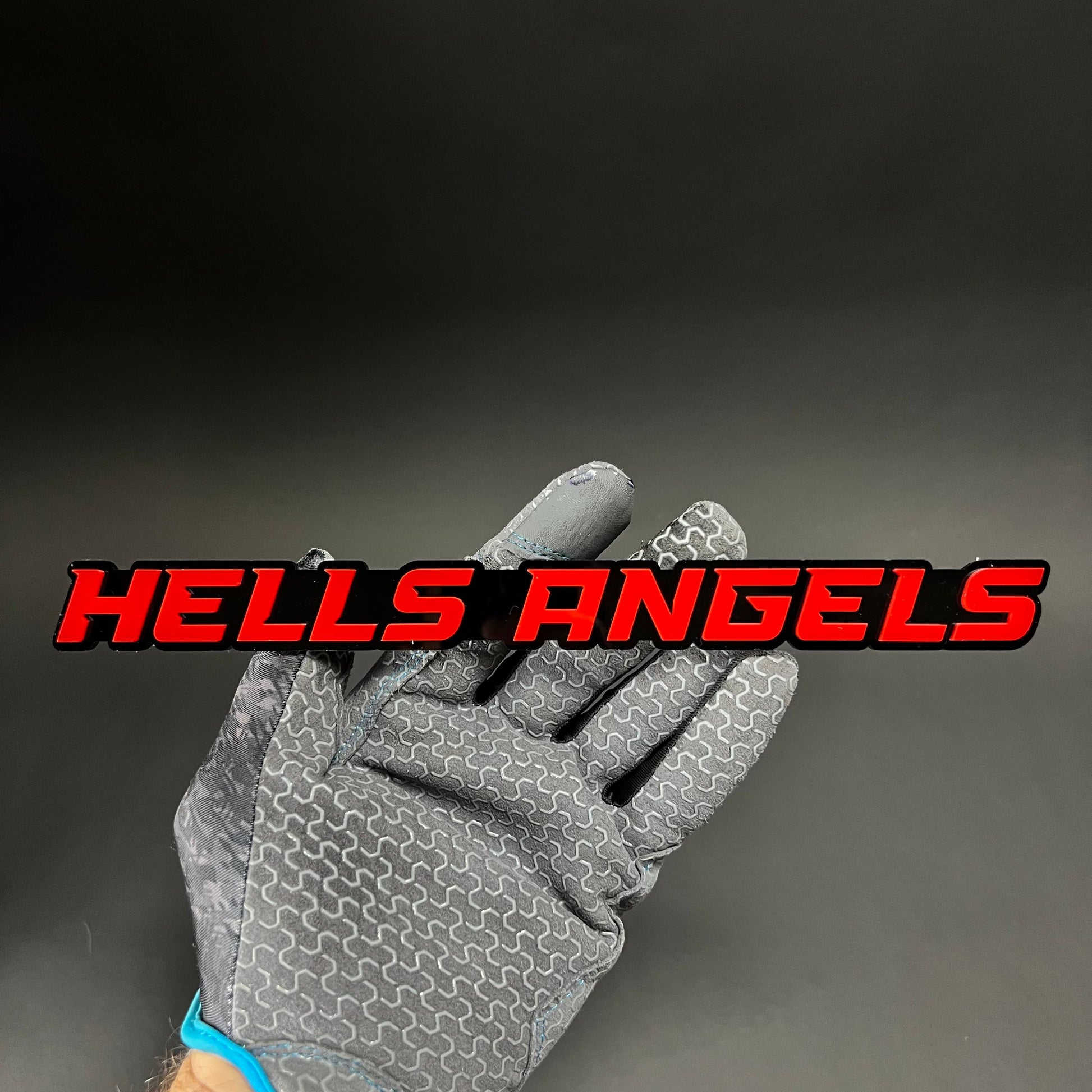 1PC HELLS ANGELS 3D Acrylic Badge - Car Truck Emblem Fender Sticker