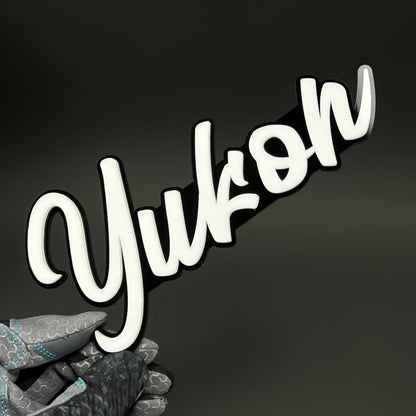 1PC Yukon 3D Acrylic Badge - Car Truck Emblem Fender Tailgate Trunk Sticker