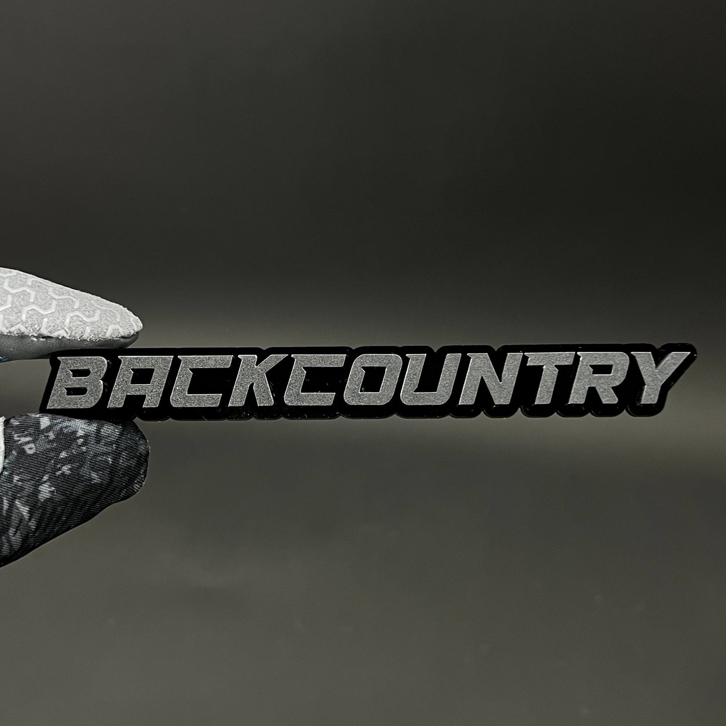 1PC BACKCOUNTRY 3D Acrylic Badge - Car Truck Emblem Fender Sticker