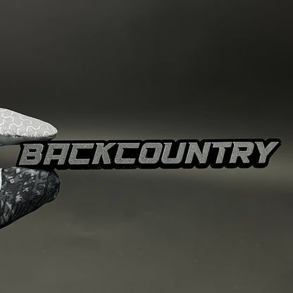 1PC BACKCOUNTRY 3D Acrylic Badge - Car Truck Emblem Fender Sticker