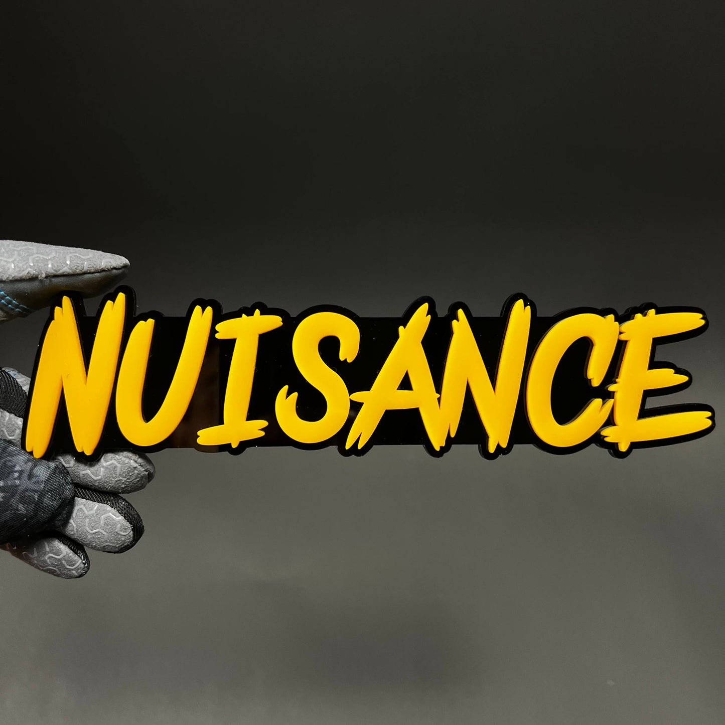 1PC NUISANCE 3D Acrylic Badge - Car Truck Emblem Fender Tailgate Trunk Sticker